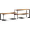 Image de vidaXL Meuble TV 180x30x50 cm Acacia massif
