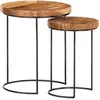 Image de vidaXL Ensemble Table basse - Bois d'acacia