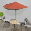 Image de vidaXL Parasol de balcon - Terre cuite - 270x144 cm