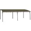 Image de vidaXL Auvent pare-soleil de jardin 6x3 m - Taupe
