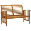 Image de vidaXL Banc de jardin - Bois d'acacia massif
