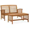 Image de vidaXL Salon de jardin 2 pcs - Bois d'acacia