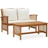 Image de vidaXL Salon de jardin 2 pcs - Bois d'acacia solide