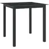 Image de VIDAXL Table de jardin noir 80x80 cm aluminium
