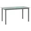 Image de vidaXL Table de jardin - Gris clair 150x90x74 cm - Aluminium