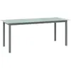 Image de vidaXL Table jardin Gris clair 190x90 cm aluminium