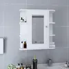 Image de vidaXL Armoire à miroir salle de bain - Blanc