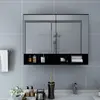 Image de vidaXL Armoire miroir LED MDF