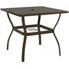 Image de vidaXL Table de jardin Marron