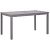 Image de vidaXL Table de jardin - Délavage gris 140x80x74 cm