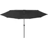 Image de vidaXL Parasol de jardin Noir