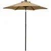 Image de vidaXL Parasol de jardin avec lumières LED taupe 200x211 cm aluminium