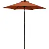 Image de vidaXL Parasol de jardin avec lumières LED terre cuite aluminium