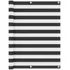 Image de vidaXL Écran de balcon Tissu Oxford - Anthracite/Blanc