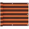 Image de VIDAXL Écran de balcon - Orange et Marron