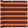 Image de vidaXL Écran de balcon Orange et Marron 90x600 cm