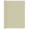 Image de vidaXL Écran de balcon crème 120x500 cm - Tissu Oxford