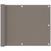 Image de vidaXL Écran de balcon Taupe 75x400 cm Tissu Oxford