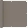 Image de vidaXL Écran de balcon Taupe 90x500 cm Tissu Oxford