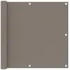 Image de vidaXL Écran de balcon 90x600 cm - Taupe