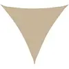 Image de vidaXL Voile de parasol Triangulaire - Beige 4x4x4 m