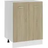 Image de vidaXL Armoire Plan de Travail Chêne
