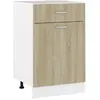 Image de vidaXL Armoire Plancher Tiroir Sonoma