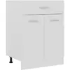 Image de vidaXL Armoire à Tiroir Blanc 60x46x81.5 cm