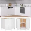 Image de vidaXL Armoire de plancher d'angle blanc