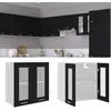 Image de vidaXL Armoire suspendue en verre - Noir