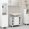 Image de vidaXL Armoire Salle de Bain Blanc