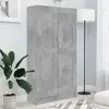 Image de vidaXL Bibliothèque Gris béton - 82,5x30,5x150 cm