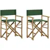 Image de vidaXL Chaises pliables de directeur lot de 2