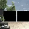 Image de vidaXL Auvent latéral rétractable - Noir 140x1200 cm