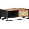 Image de Vidaxl Table basse Bois de manguier brut 90x50x35 cm