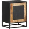 Image de vidaXL Table de Chevet Bois de Manguier Brut