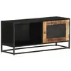 Image de vidaXL Meuble TV 90 cm Bois Manguier Brut
