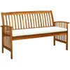 Image de vidaXL Banc de jardin avec coussin - Bois d'acacia