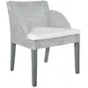 Image de vidaXL Chaise à manger - Gris Rotin