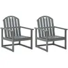 Image de vidaXL Chaises de jardin - Bois d'acacia solide