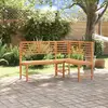 Image de vidaXL Banc d'Angle Jardin - Bois Acacia