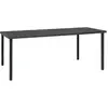 Image de vidaXL Table à dîner d'extérieur - Anthracite 190x90 cm