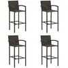 Image de vidaXL Tabourets de bar lot de 4 - Marron