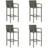 Image de vidaXL Tabourets de bar lot de 4 - Gris