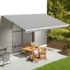 Image de vidaXL Tissu de remplacement pour auvent Anthracite et blanc 6x3,5 m