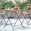 Image de vidaXL Table de bistro 55x54 cm Acacia Massif