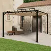 Image de vidaXL Tonnelle 3x3 m Taupe avec Persienne