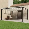 Image de vidaXL Tonnelle avec toit à persiennes - Crème