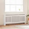 Image de vidaXL Cache-radiateur Blanc - 205 cm