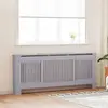 Image de vidaXL Cache-radiateur Gris 205 cm